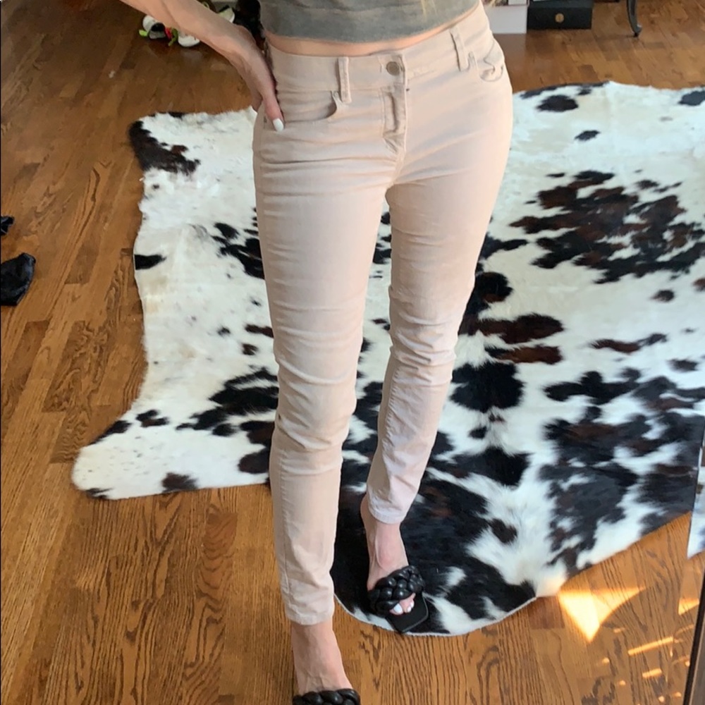 Velour skinny pants great for fall, like new